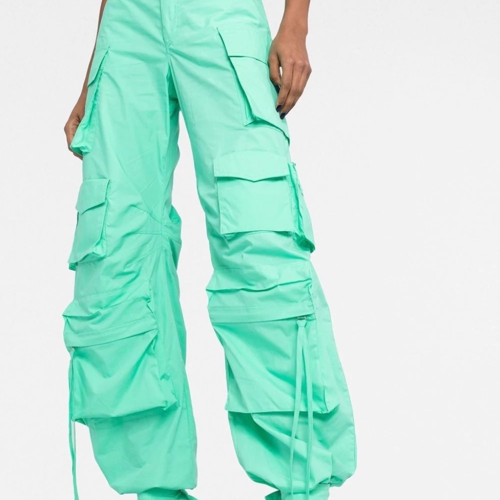 The Attico Fern cotton cargo trousers size 6/42